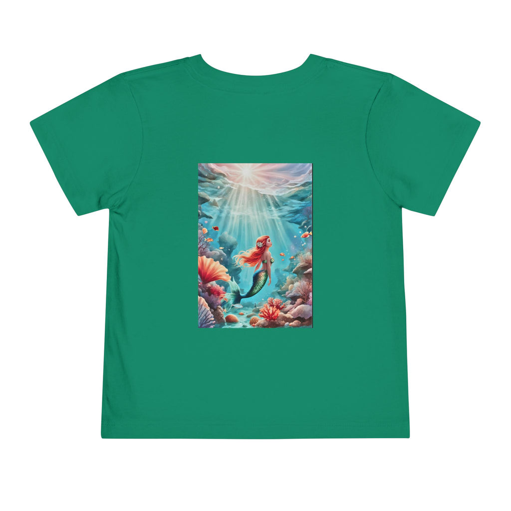 Mermaid Toddler Tee – Underwater Sunlight Sea Life Graphic