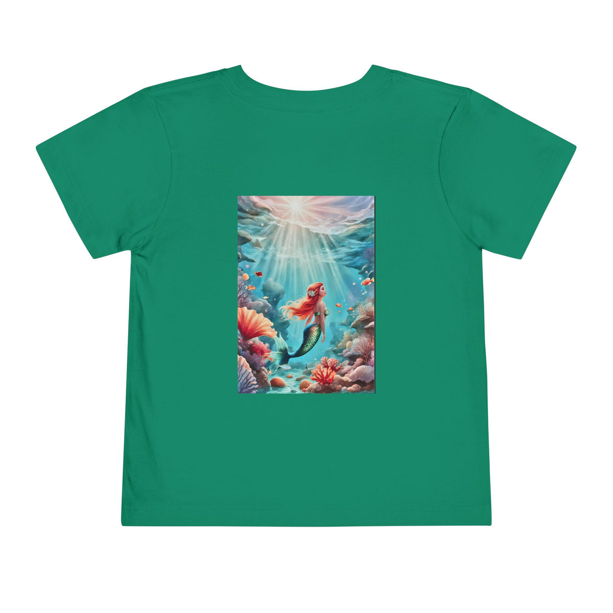 Mermaid Toddler Tee – Underwater Sunlight Sea Life Graphic