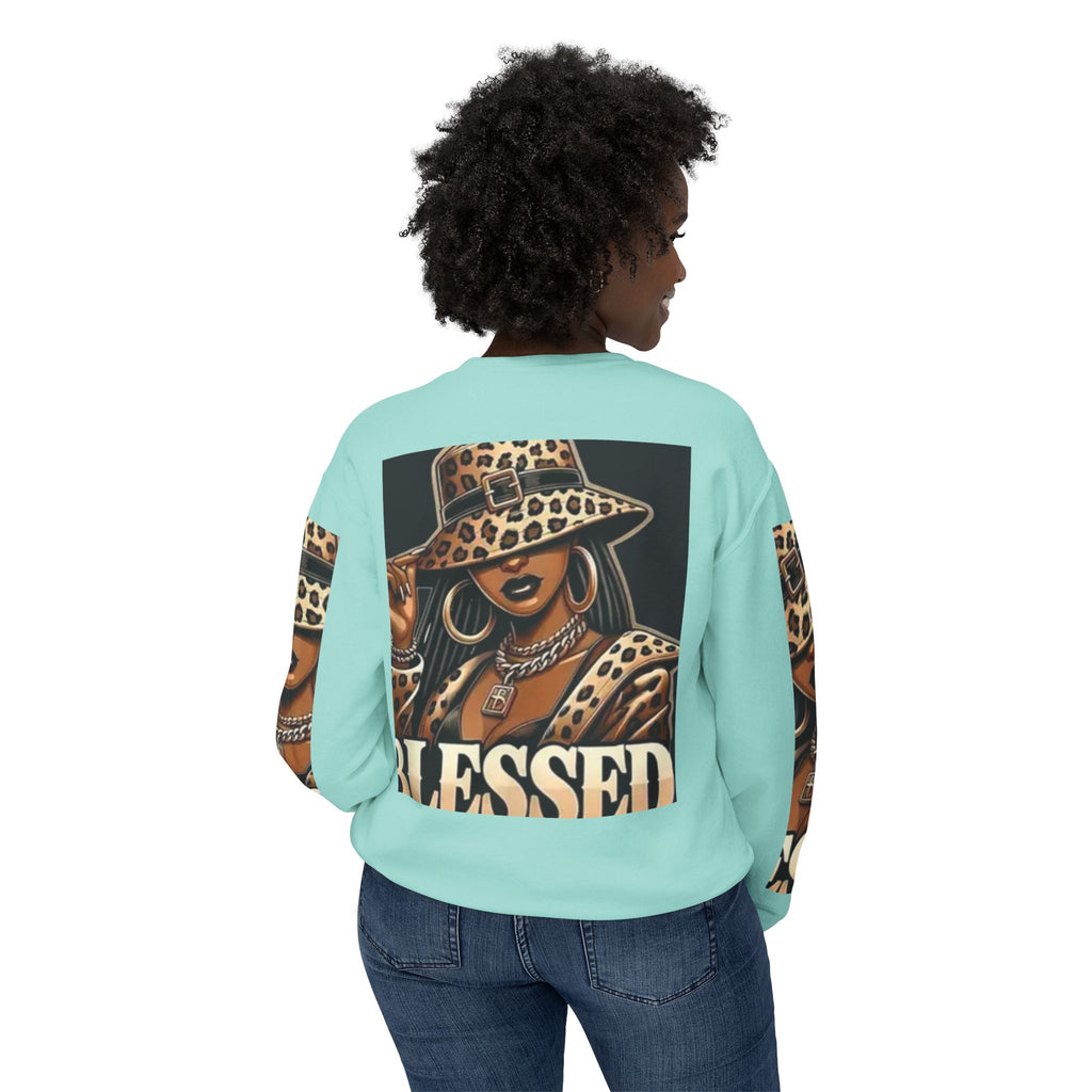 Blessed Leopard Femme Crewneck Sweatshirt