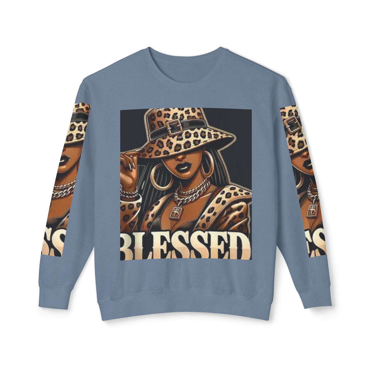 Blessed Leopard Femme Crewneck Sweatshirt