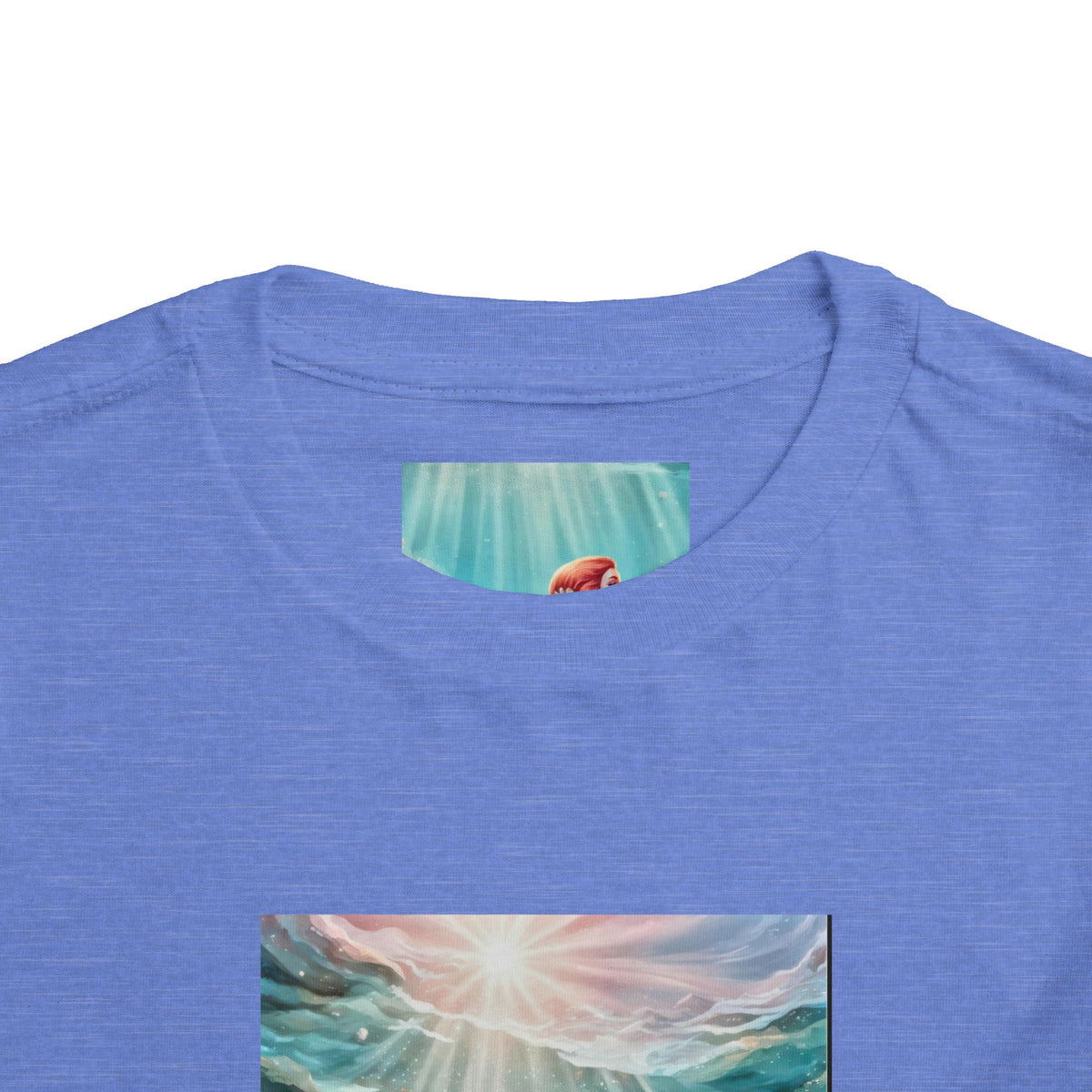 Mermaid Toddler Tee – Underwater Sunlight Sea Life Graphic