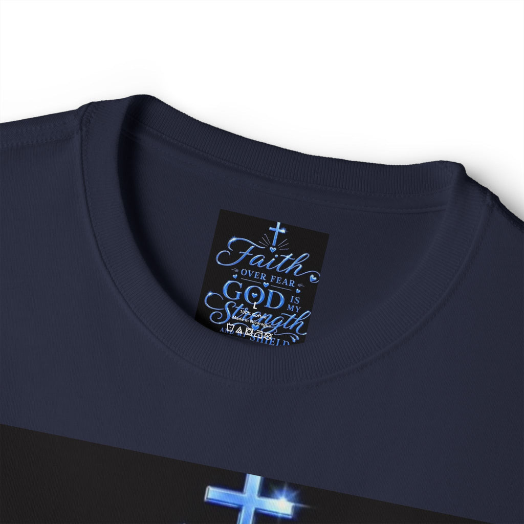 Faith Over Fear Tee — "God is My Strength" Christian T‑Shirt
