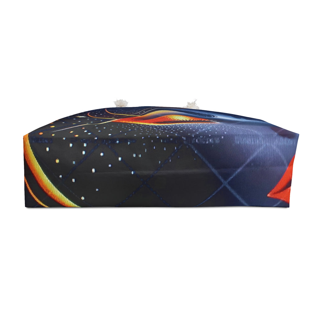 Cosmic Dream Weekender Bag — Starry Night Face Art Travel Tote