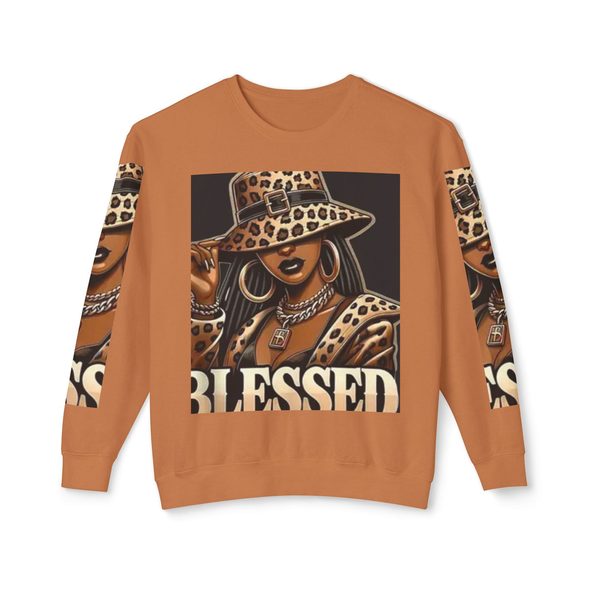 Blessed Leopard Femme Crewneck Sweatshirt