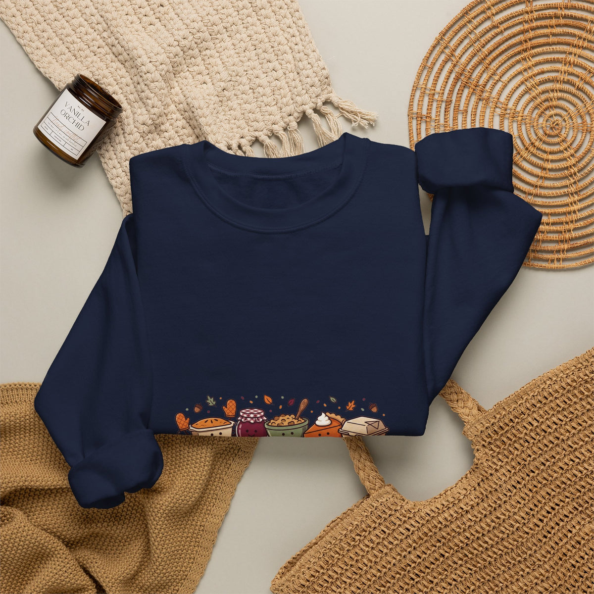 Friendsgiving Crew Sweatshirt | Thanksgiving Turkey Pumpkin Pie Fall Foliage