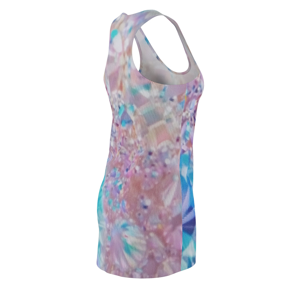 Racerback Dress — Pastel Tie-Dye Crystal Print