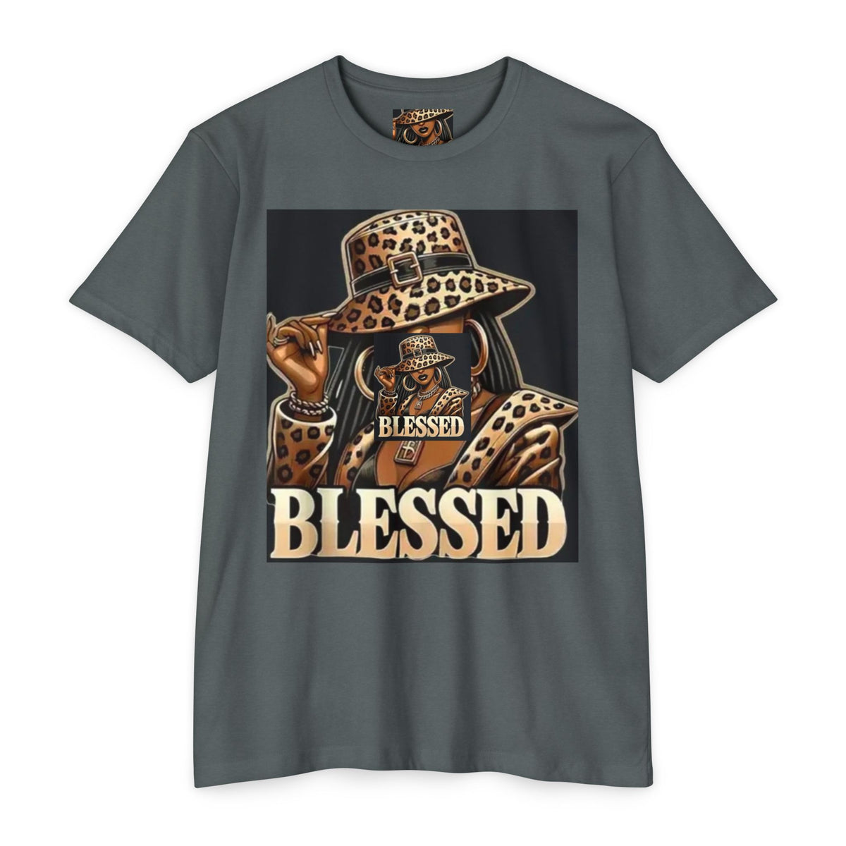 Blessed Leopard Hat T-Shirt