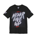 Never Give Up Tee — Motivational Graphic T‑Shirt