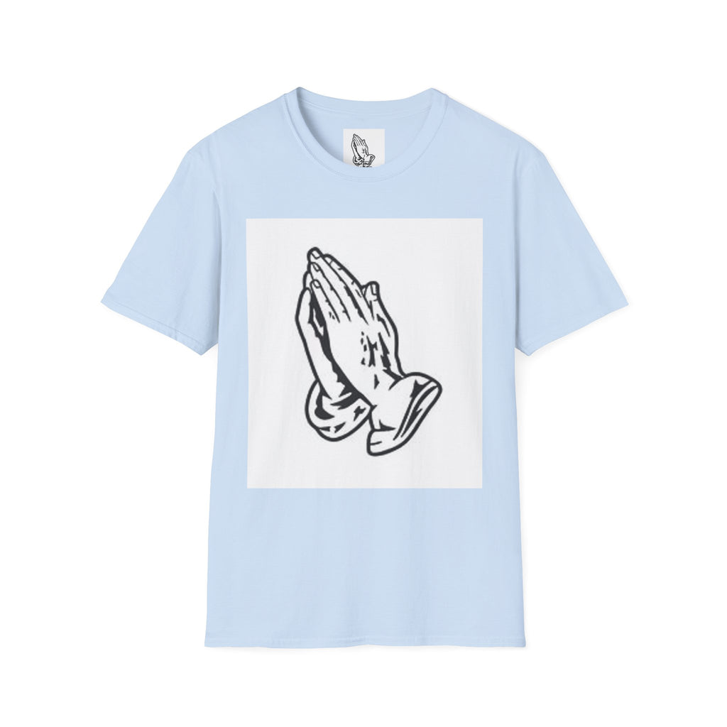 Praying Hands T-Shirt — Vintage Prayer Graphic Tee for Faith & Spiritual Style