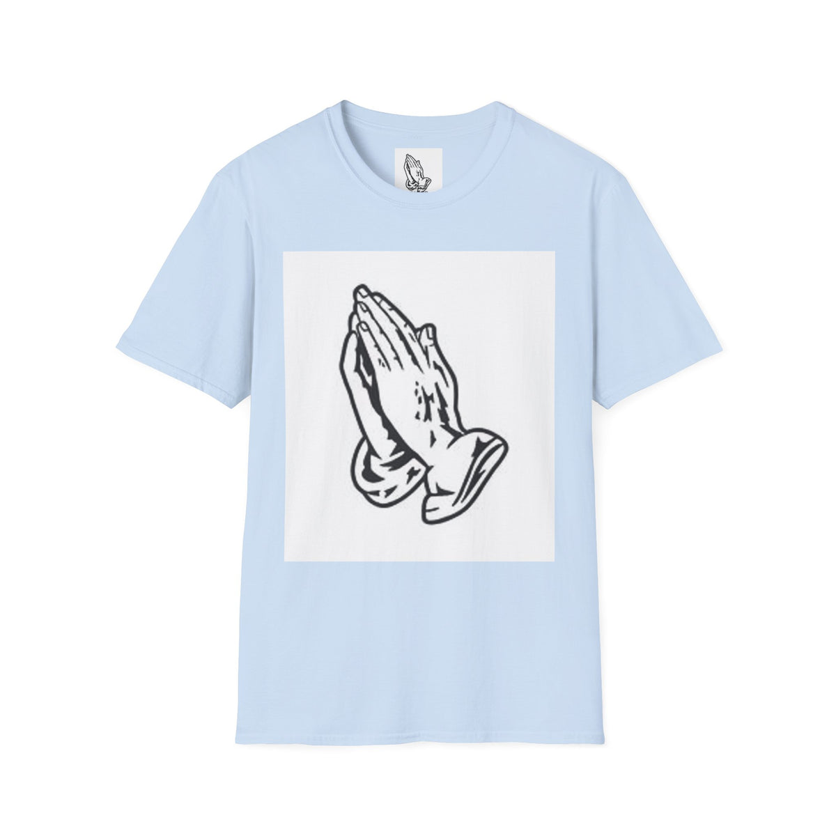 Praying Hands T-Shirt — Vintage Prayer Graphic Tee for Faith & Spiritual Style