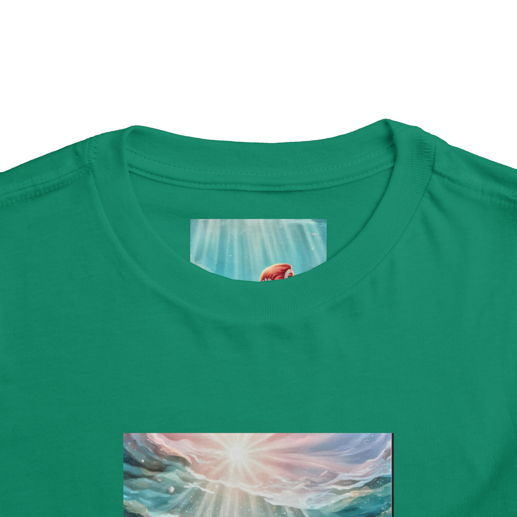 Mermaid Toddler Tee – Underwater Sunlight Sea Life Graphic