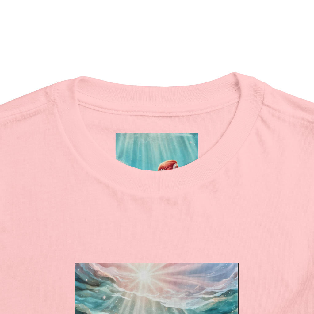Mermaid Toddler Tee – Underwater Sunlight Sea Life Graphic