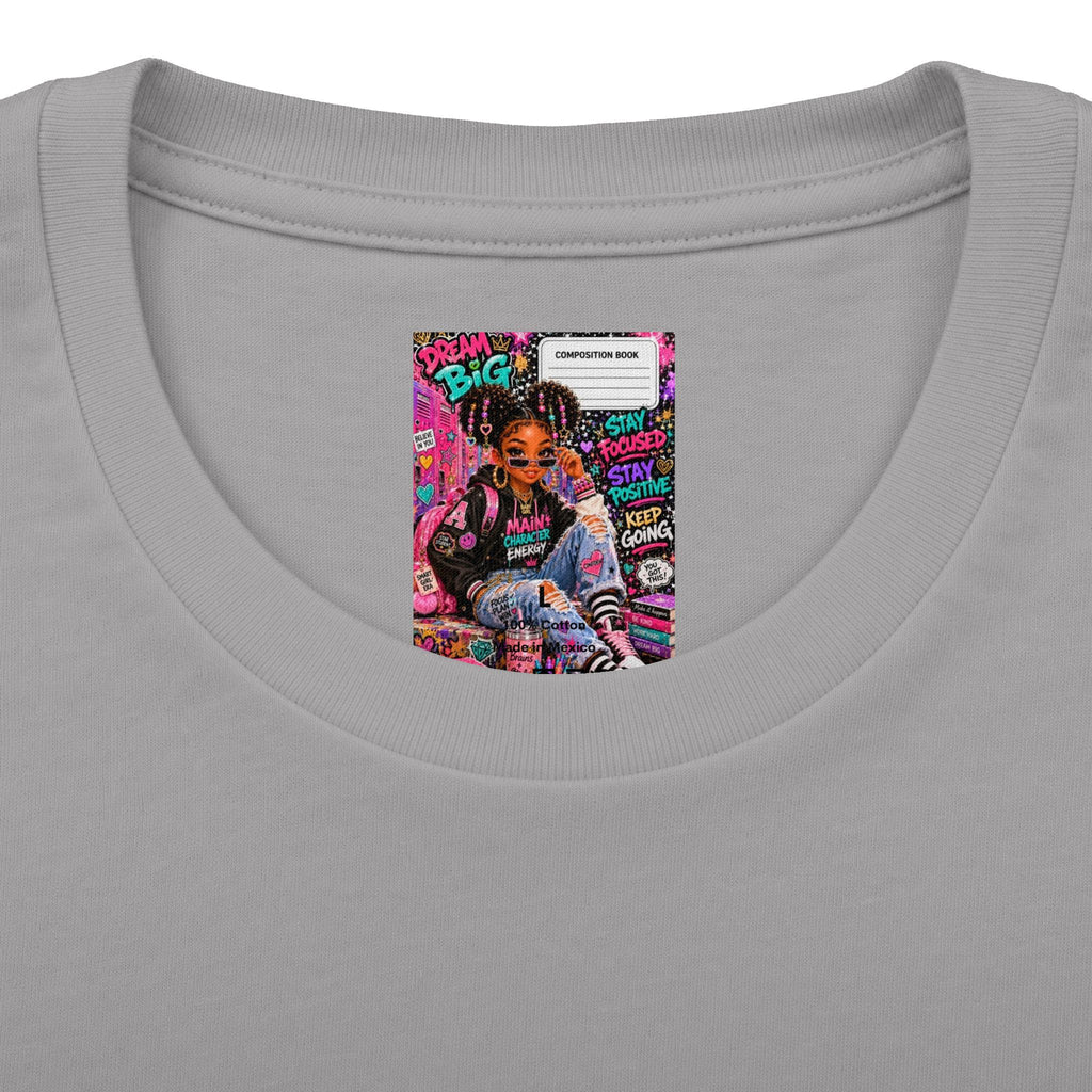 Dream Big Graphic Tee — Motivational Girl Street Art T-Shirt