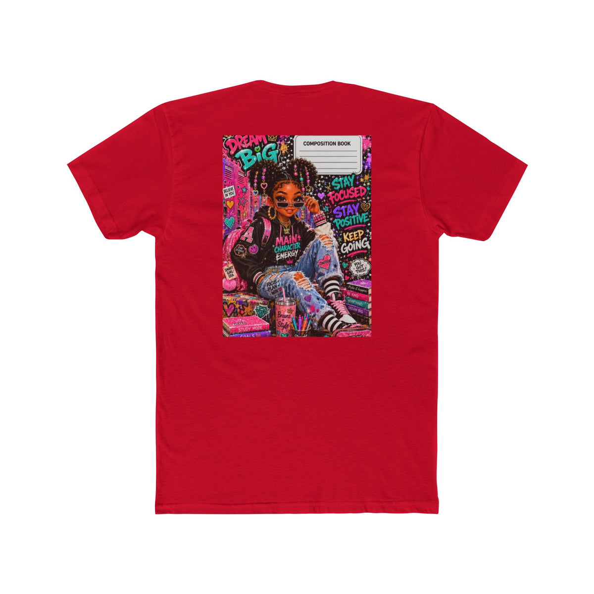 Dream Big Graphic Tee — Motivational Girl Street Art T-Shirt