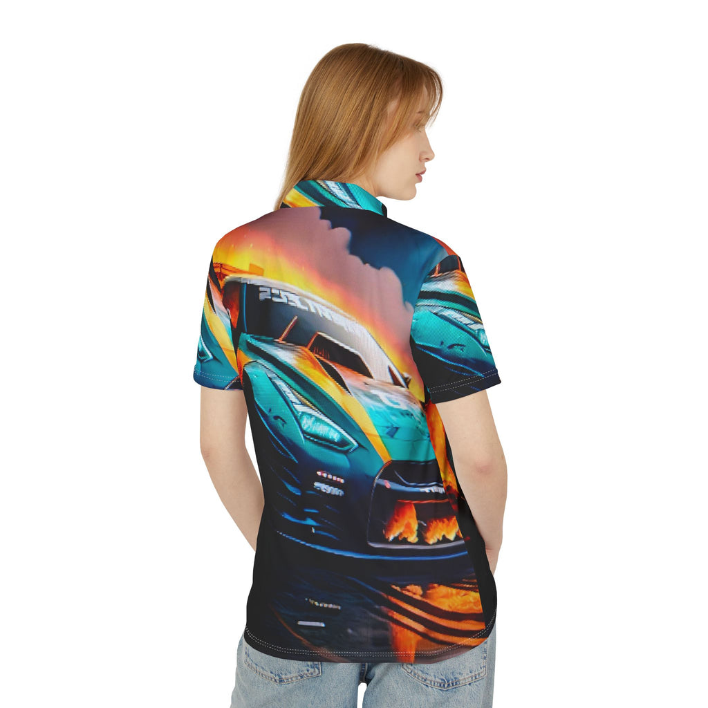 Racing Car Graphic Polo Shirt