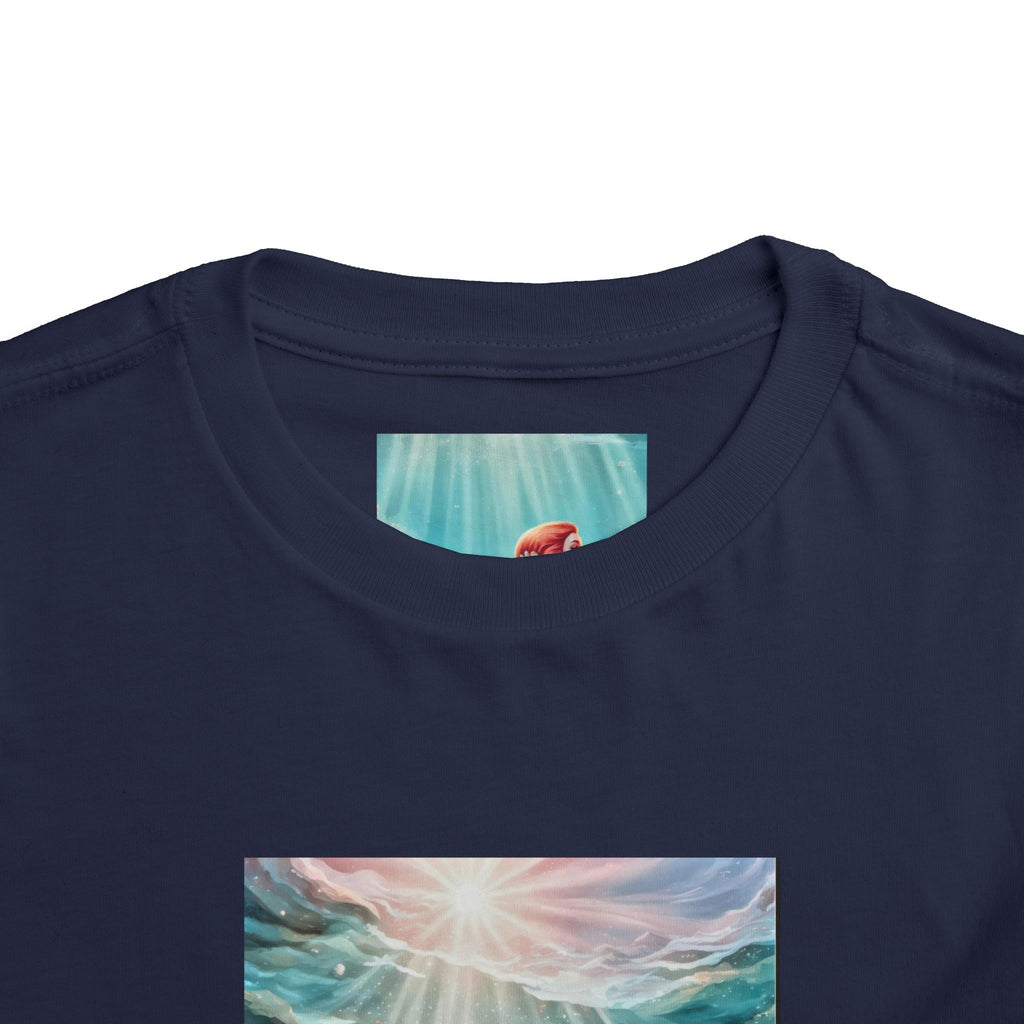 Mermaid Toddler Tee – Underwater Sunlight Sea Life Graphic