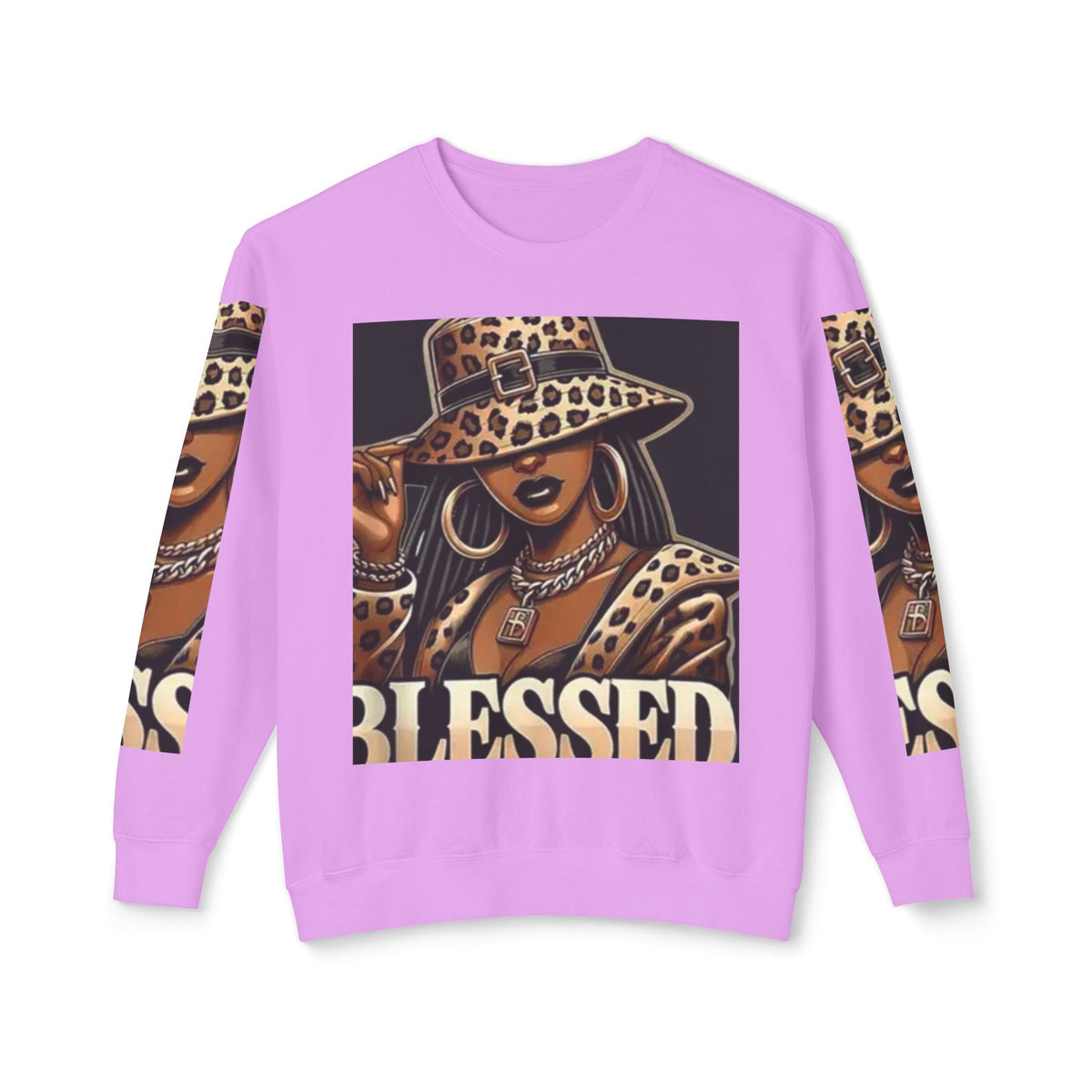 Blessed Leopard Femme Crewneck Sweatshirt