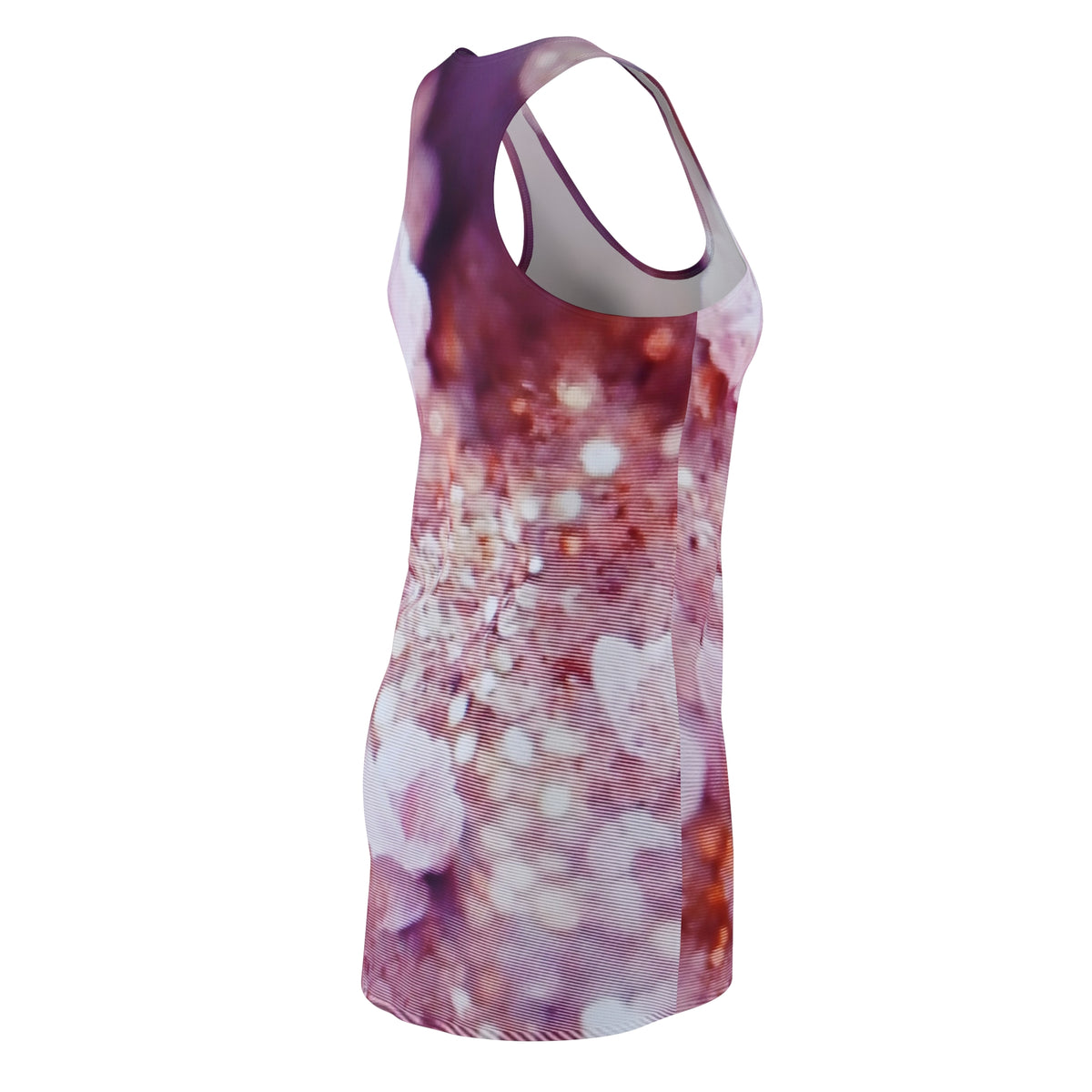 Racerback Dress - Blush Sparkle Floral All-Over Print