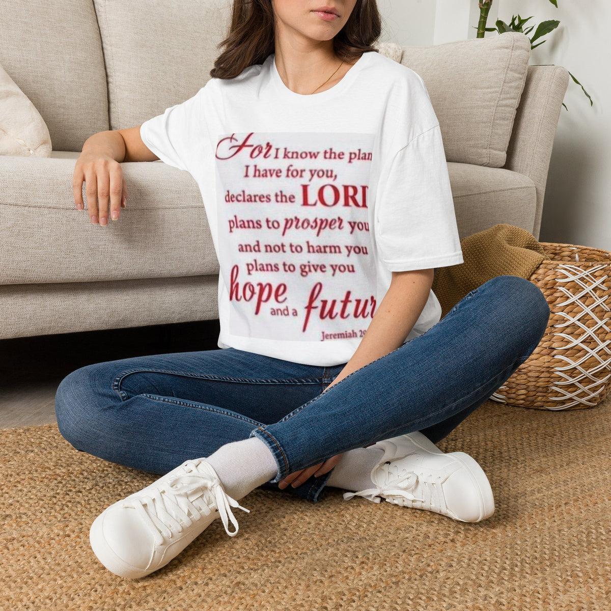 Christian Scripture T‑Shirt — "For I Know the Plans" Jeremiah 29:11 Inspirational Tee