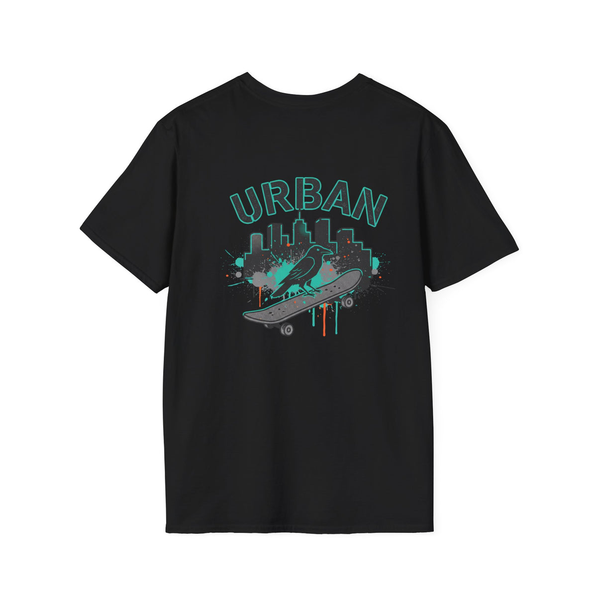Urban Skateboard T-Shirt — City Skyline Skate Crew Tee