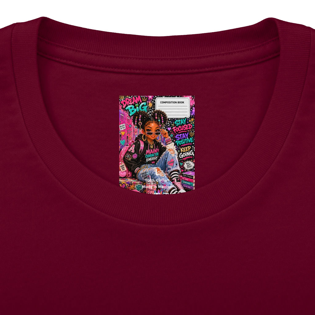 Dream Big Graphic Tee — Motivational Girl Street Art T-Shirt