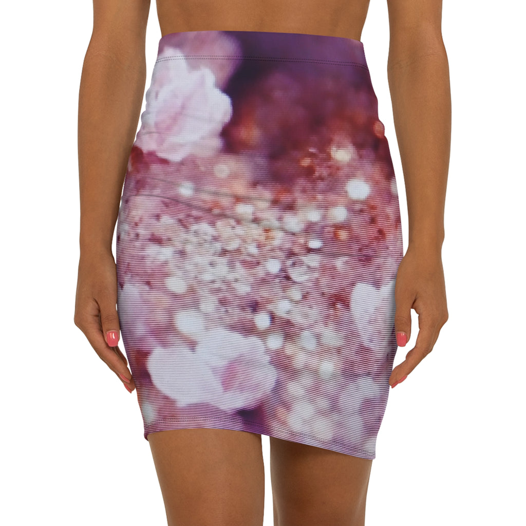 Women's Mid-Waist Pencil Skirt (AOP)