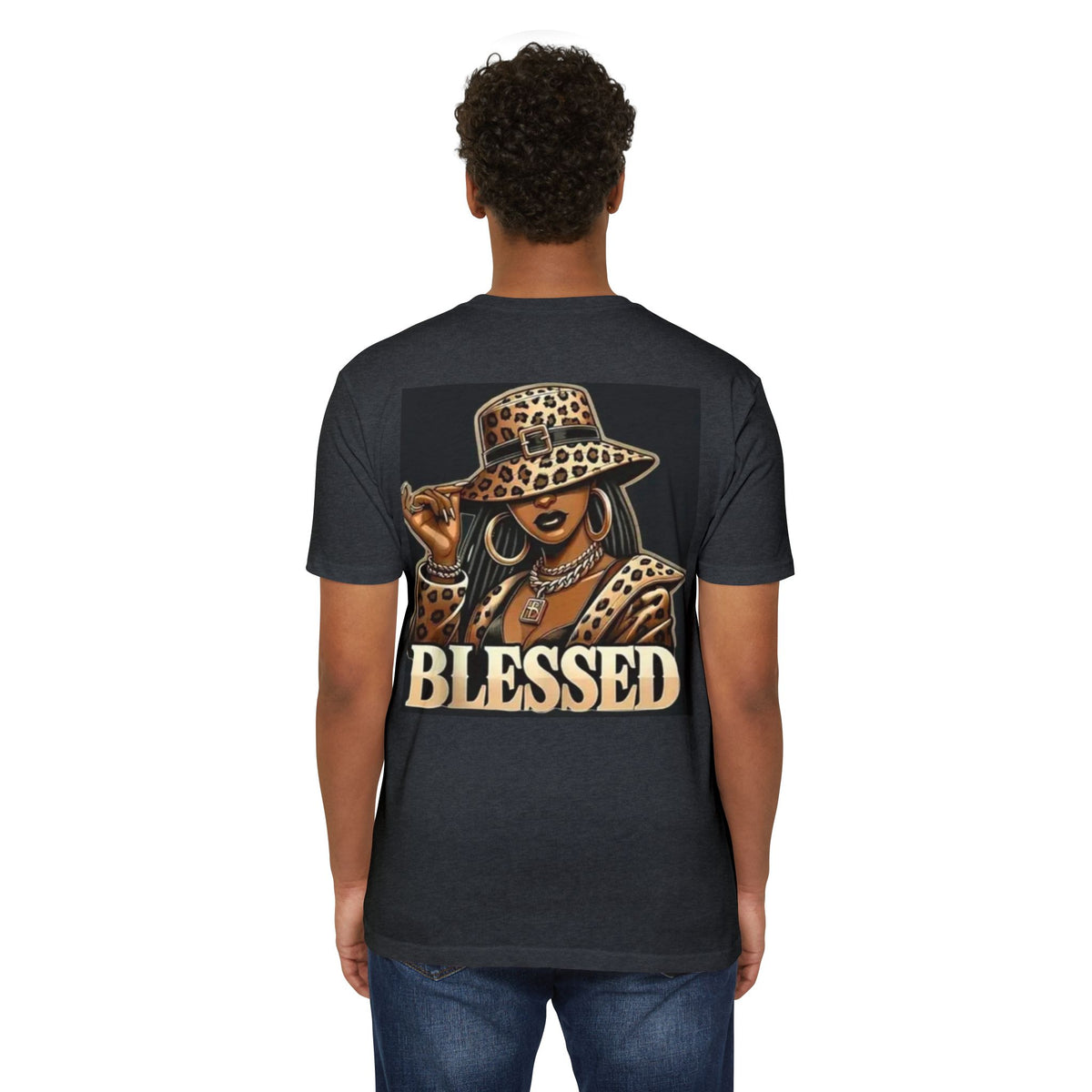 Blessed Leopard Hat T-Shirt