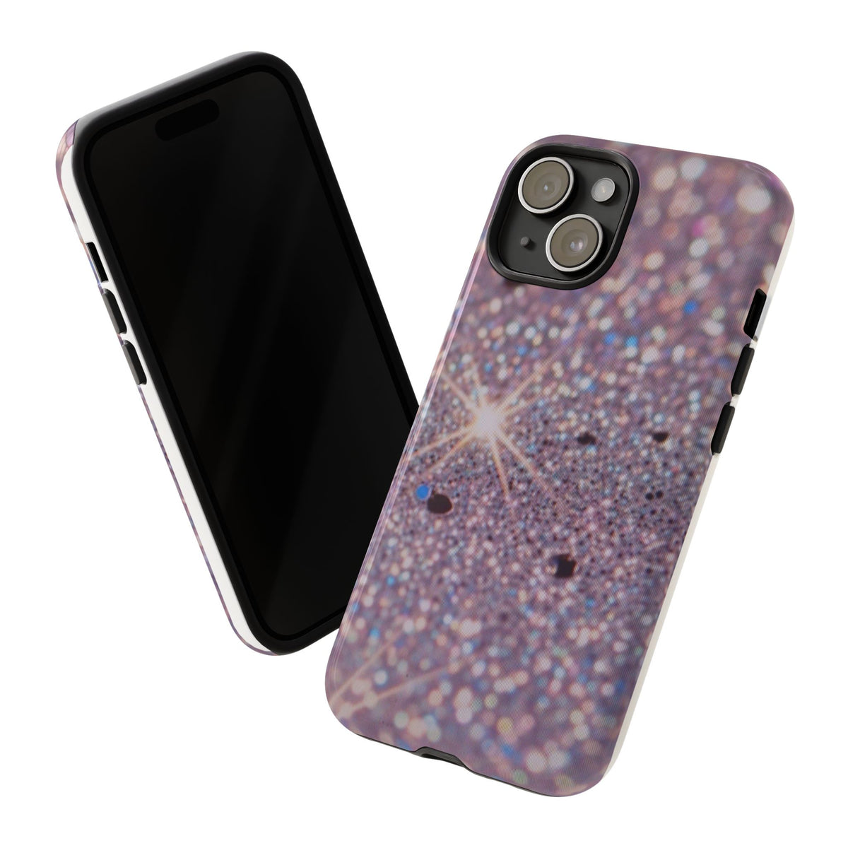 Sparkling Pink Glitter Tough Phone Case