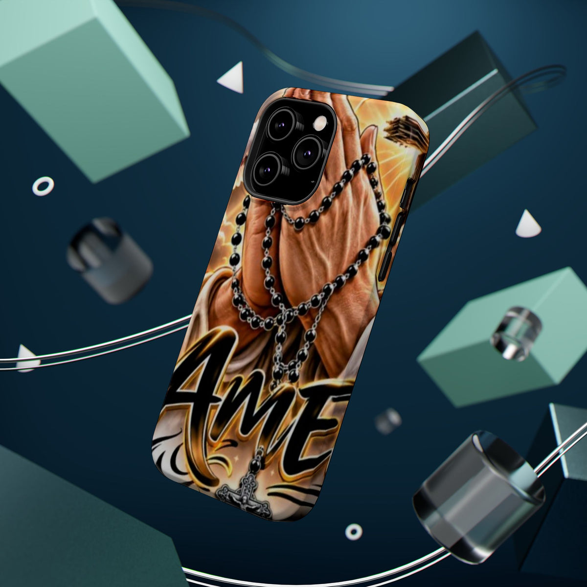 Praying Hands Rosary Magnetic Impact Phone Case