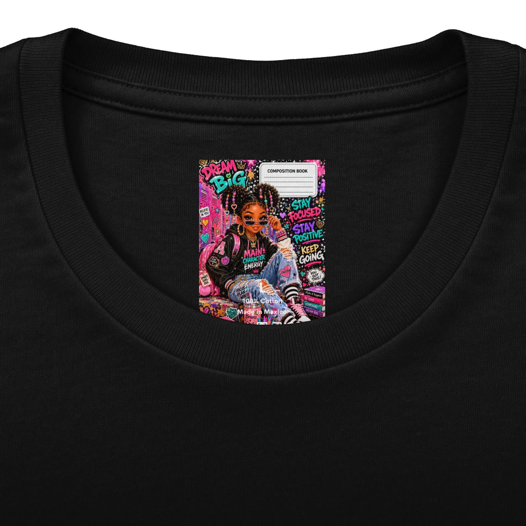 Dream Big Graphic Tee — Motivational Girl Street Art T-Shirt