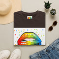 Rainbow Drip Lips T-Shirt — Pride LGBTQ+ Colorful Lip Graphic Tee