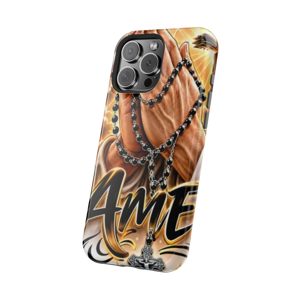 Praying Hands Rosary Magnetic Impact Phone Case