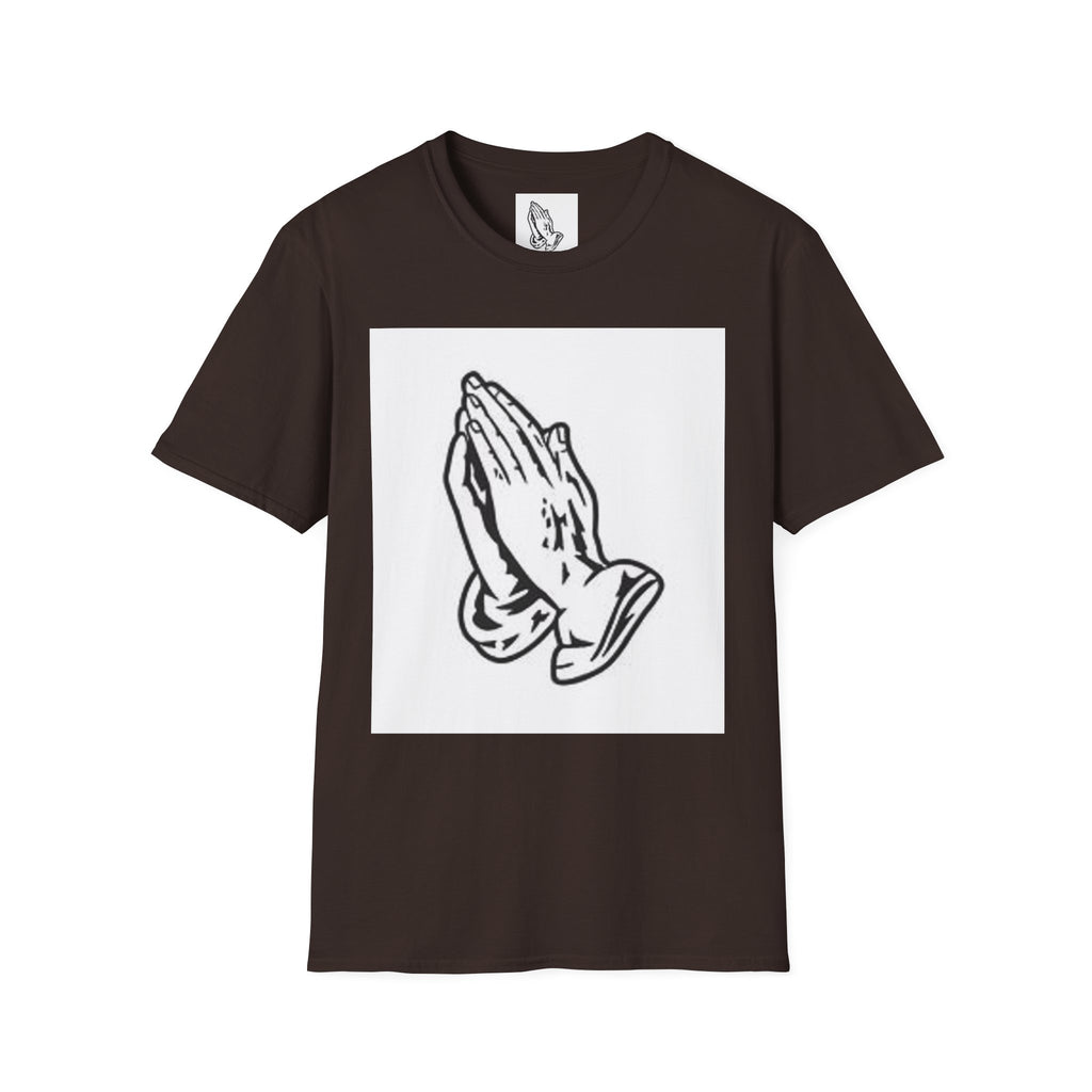 Praying Hands T-Shirt — Vintage Prayer Graphic Tee for Faith & Spiritual Style
