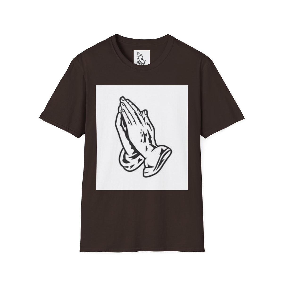 Praying Hands T-Shirt — Vintage Prayer Graphic Tee for Faith & Spiritual Style