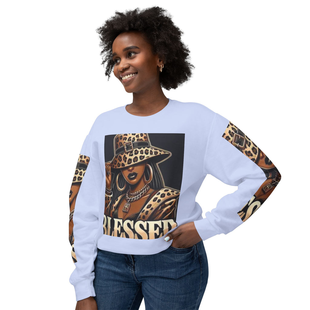 Blessed Leopard Femme Crewneck Sweatshirt