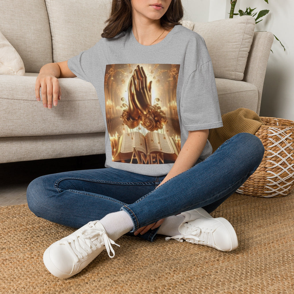 Prayer Hands T‑Shirt – "Amen" Spiritual Faith Tee