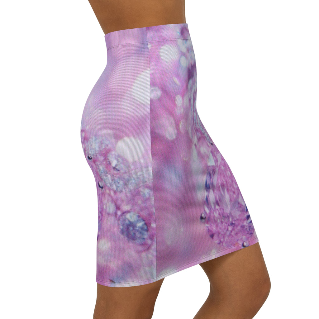Women's Mid-Waist Pencil Skirt (AOP)
