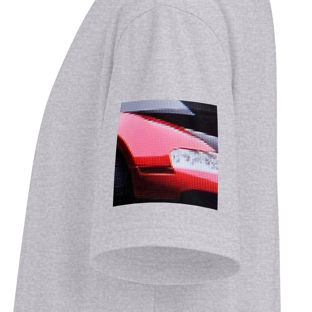 Sports Car Drift Tee — Red Smoke Road Graphic T-Shirt