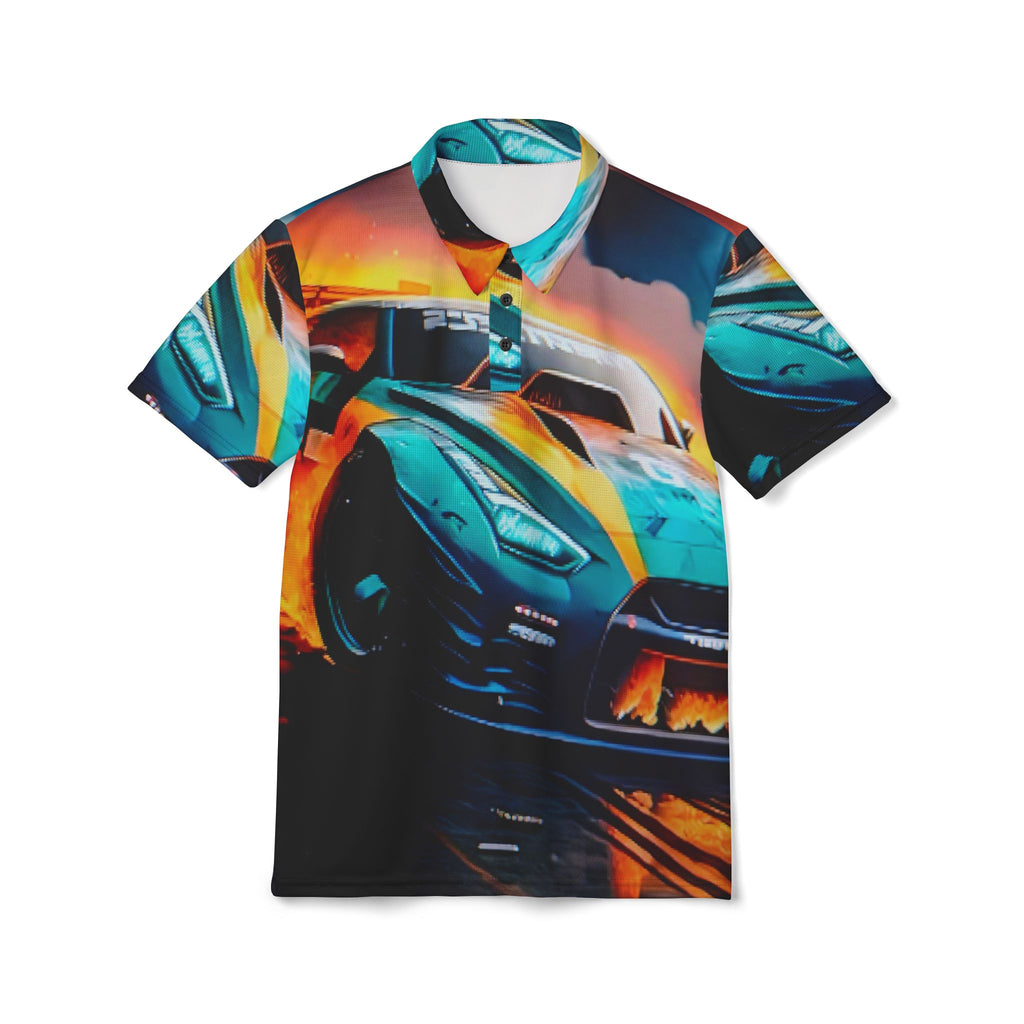 Racing Car Graphic Polo Shirt