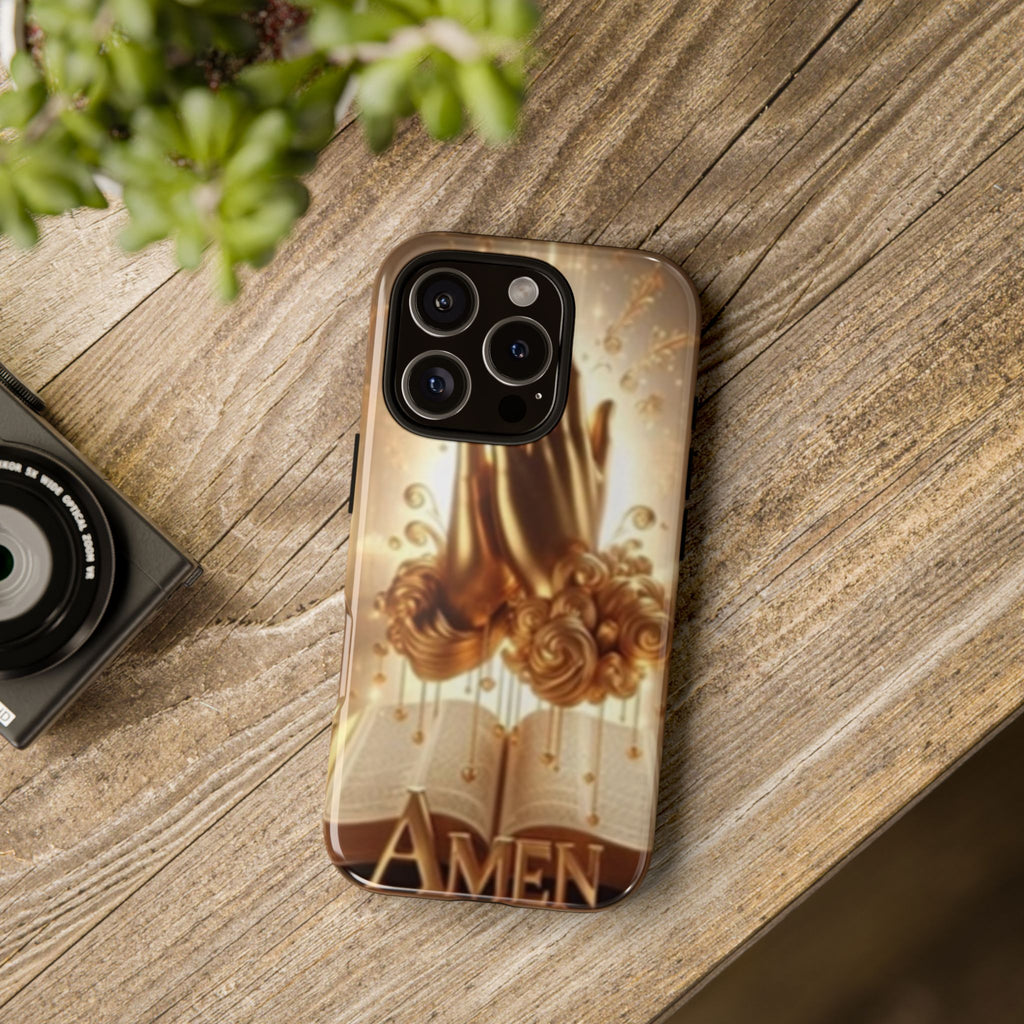 Prayer Hands 'Amen' Phone Case - Religious Christian iPhone Case