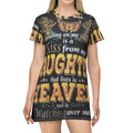 Daughter in Heaven Memorial T‑Shirt Dress — "A Kiss From My Daughter"