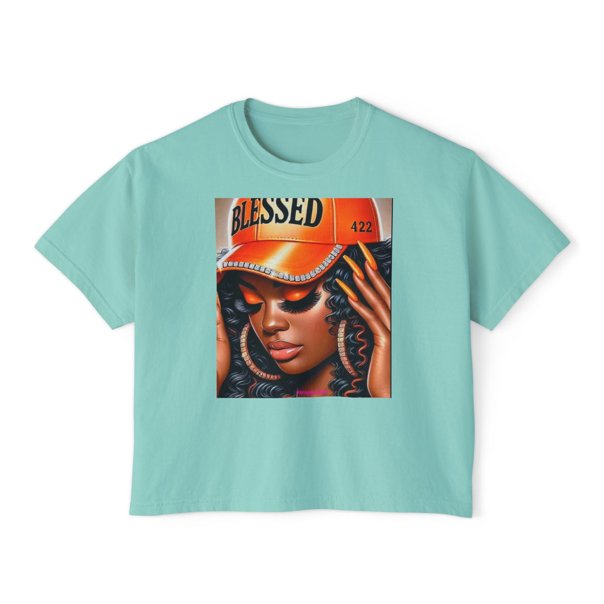 Blessed 422 Boxy Tee – Women’s Graphic Crop Shirt
