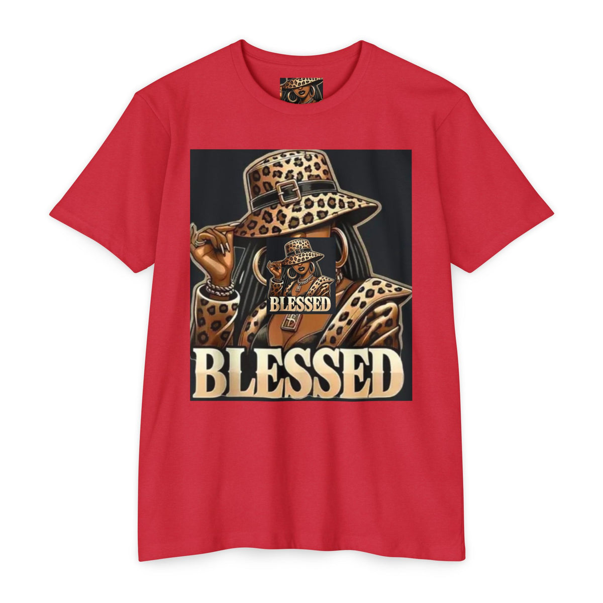 Blessed Leopard Hat T-Shirt