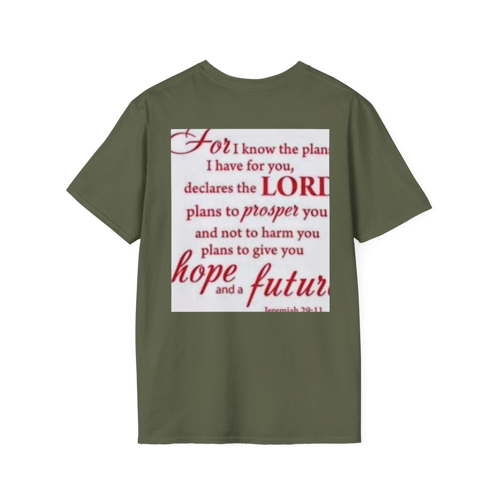 Christian Scripture T‑Shirt — "For I Know the Plans" Jeremiah 29:11 Inspirational Tee