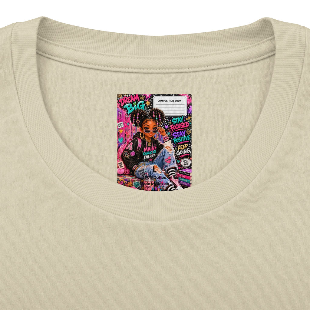 Dream Big Graphic Tee — Motivational Girl Street Art T-Shirt