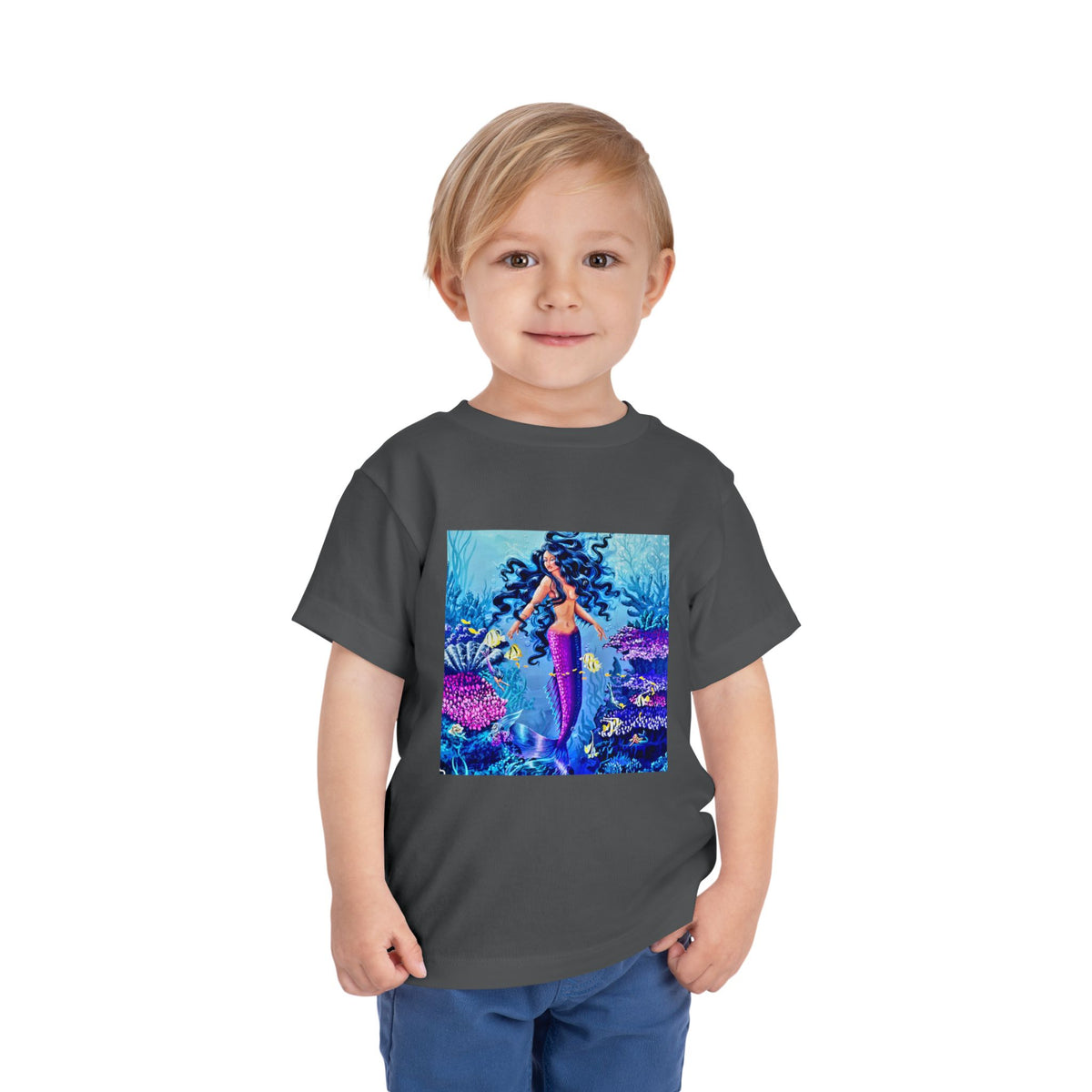 Mermaid Toddler Tee — Colorful Underwater Ocean Playtop