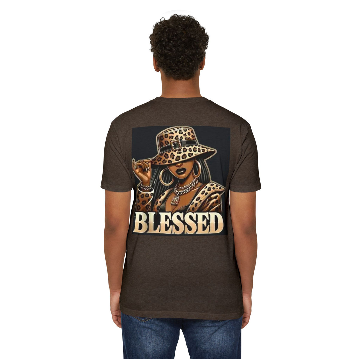 Blessed Leopard Hat T-Shirt