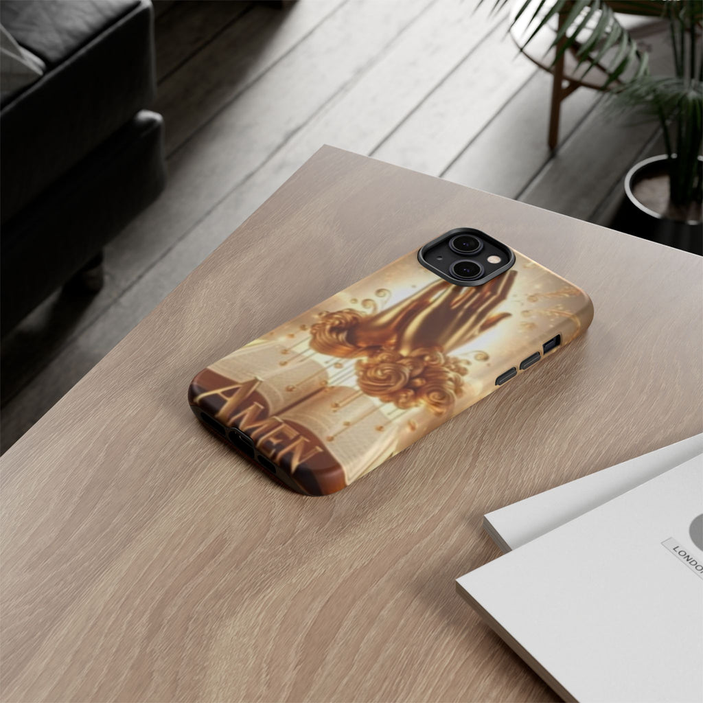 Prayer Hands 'Amen' Phone Case - Religious Christian iPhone Case