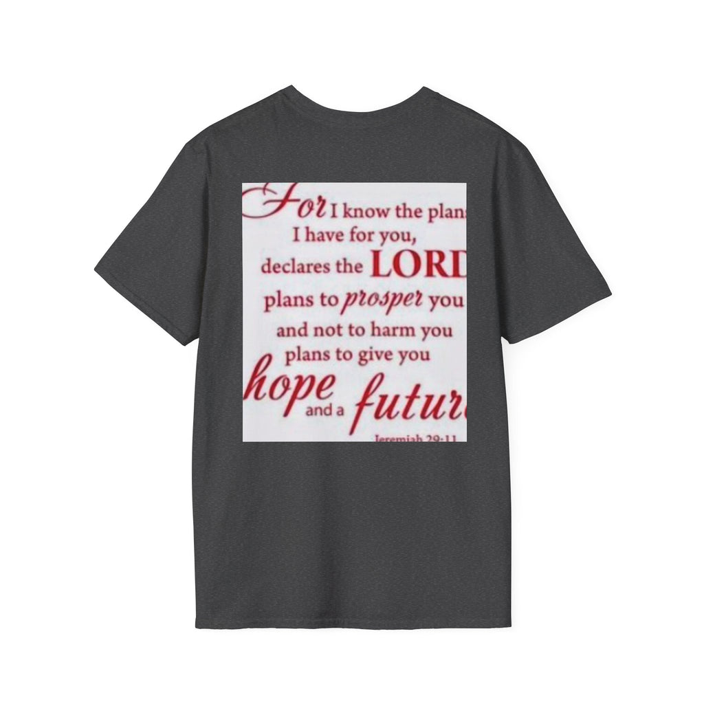 Christian Scripture T‑Shirt — "For I Know the Plans" Jeremiah 29:11 Inspirational Tee