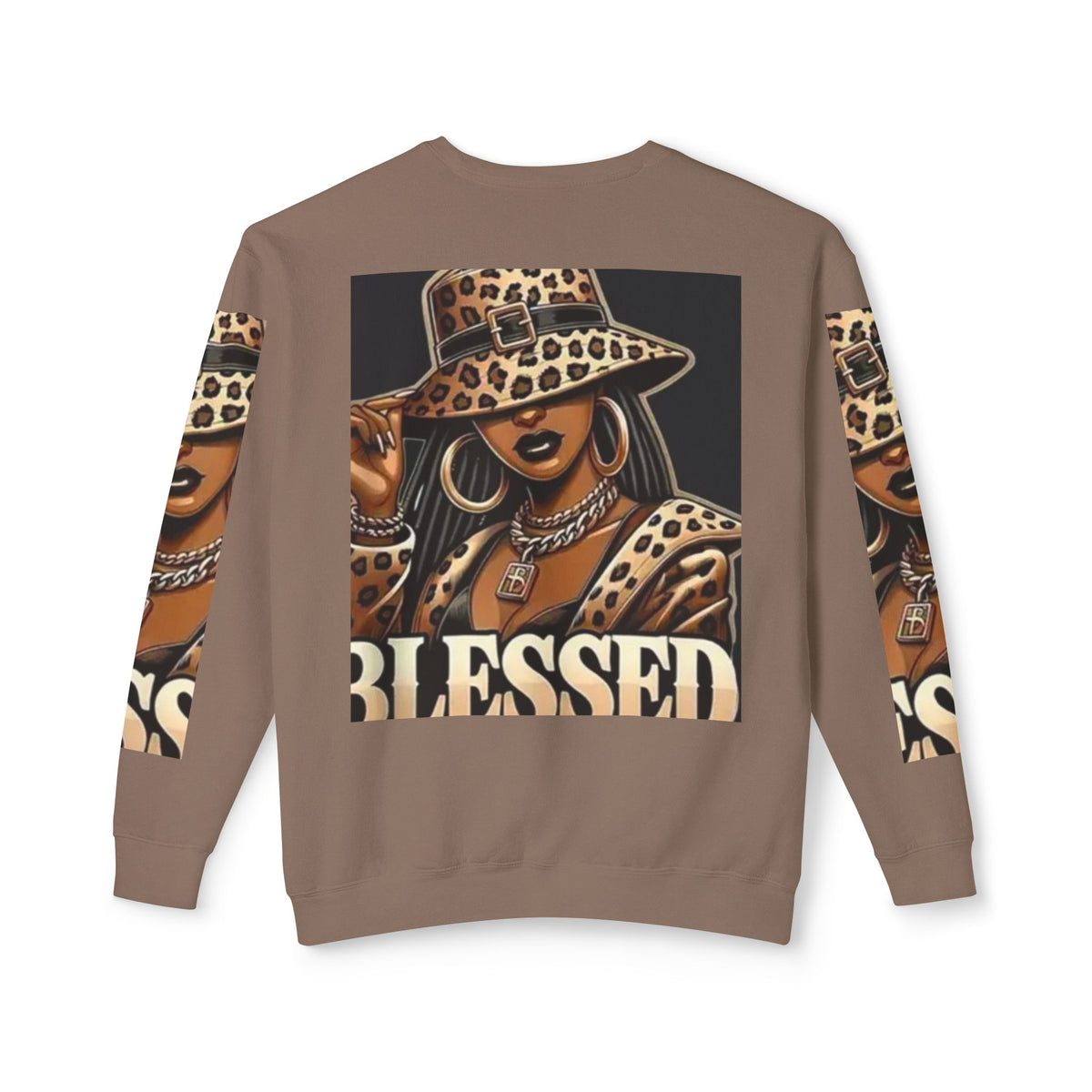 Blessed Leopard Femme Crewneck Sweatshirt